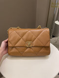 Chanel 19 Flap Bag Caramel Lambskin