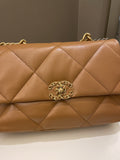 Chanel 19 Flap Bag Caramel Lambskin