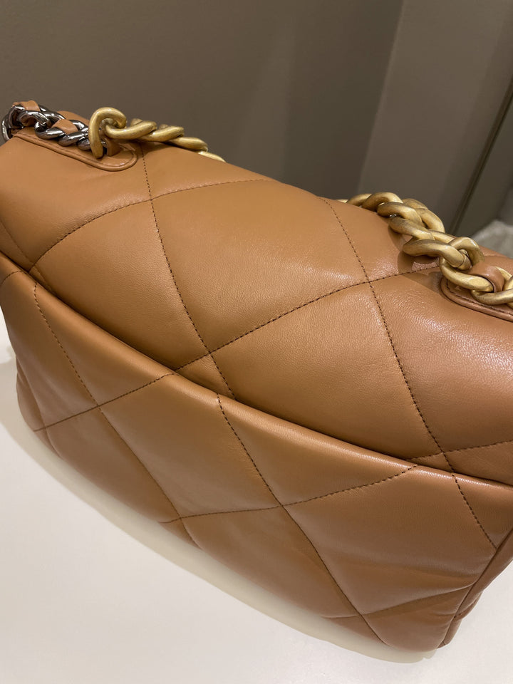 Chanel 19 Flap Bag Caramel Lambskin