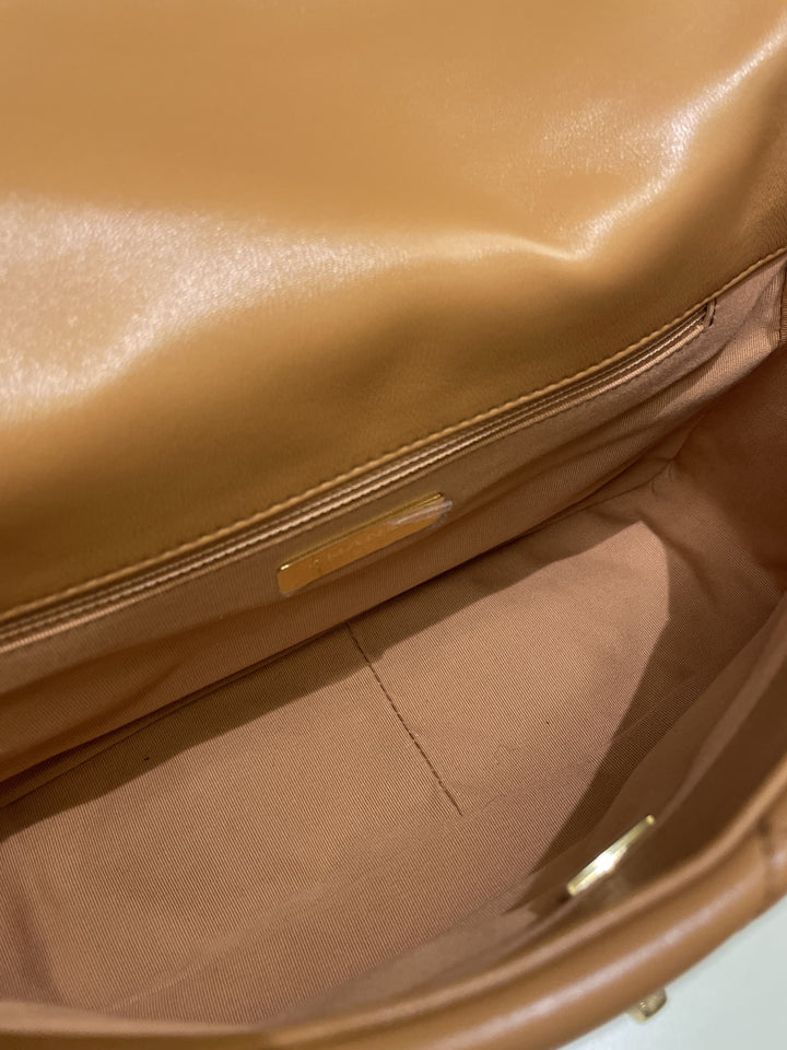 Chanel 19 Flap Bag Caramel Lambskin