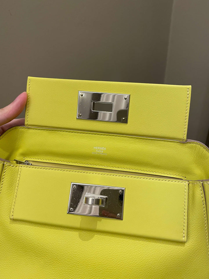 Hermes 24/24 Mini Lime Evercolor