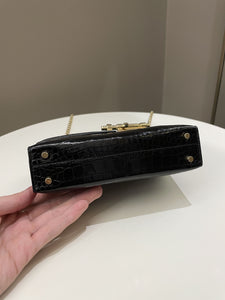 Hermes Verrou Mini Black Alligator