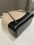 Chanel Gabrielle Backpack Beige / Black Aged Calfskin