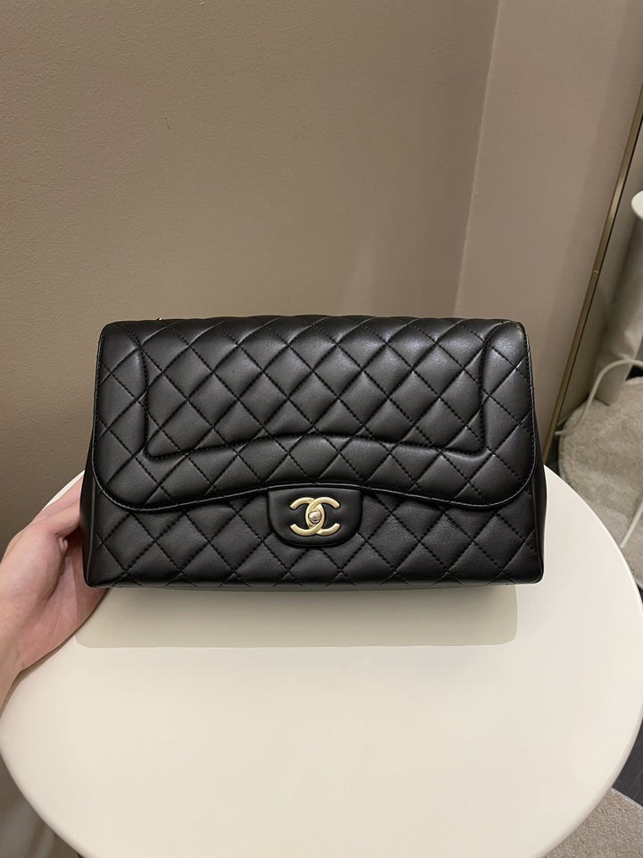 Chanel Mademoiselle Single Flap Black Lambskin