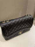 Chanel Mademoiselle Single Flap Black Lambskin
