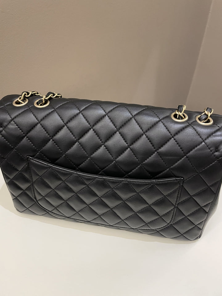 Chanel Mademoiselle Single Flap Black Lambskin