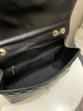 Chanel Mademoiselle Single Flap Black Lambskin
