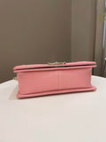Chanel Chevron Boy Old Medium Sakura Pink Caviar