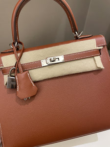 Hermes Kelly Sellier 25 Sienne Epsom