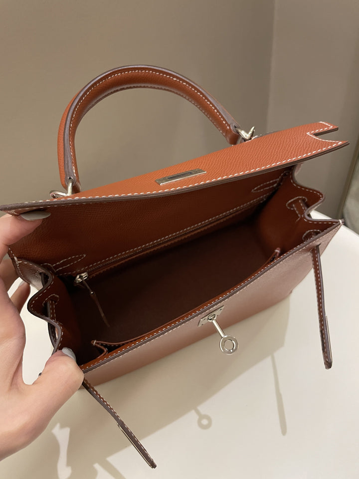 Hermes Kelly Sellier 25 Sienne Epsom