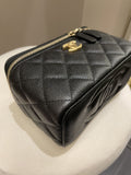 Chanel 23P Sweet Heart Vanity Rectangular Black Caviar