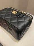 Chanel 23P Sweet Heart Vanity Rectangular Black Caviar