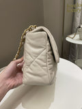 Chanel 19 Flap Bag Beige Lambskin