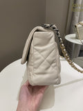 Chanel 19 Flap Bag Beige Lambskin