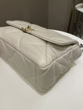 Chanel 19 Flap Bag Beige Lambskin