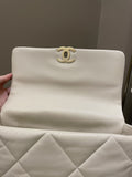 Chanel 19 Flap Bag Beige Lambskin