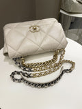 Chanel 19 Flap Bag Beige Lambskin