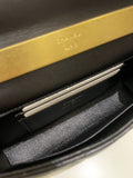 Chanel 22B Quilted Top Handle Flap Bag Black Lambskin