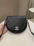 Chanel Perforated Curve Bag Black Caviar