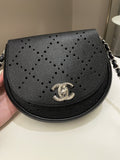 Chanel Perforated Curve Bag Black Caviar