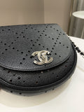 Chanel Perforated Curve Bag Black Caviar