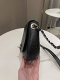 Chanel Perforated Curve Bag Black Caviar