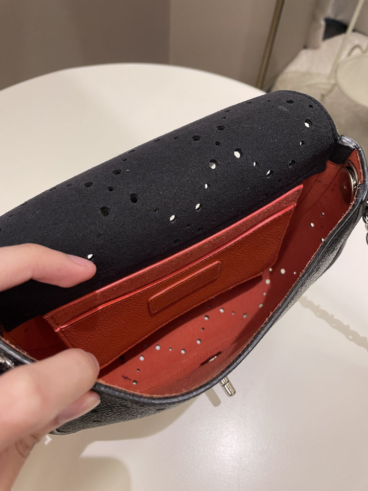 Chanel Perforated Curve Bag Black Caviar