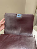 Chanel Quilted Boy Large Burgundy Ombré Calfskin