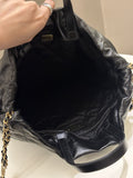 Chanel 22 Backpack Black Calfskin