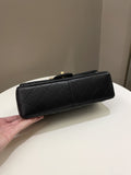 Chanel 23S Camellia Black Stiff Lambskin