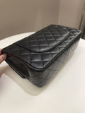 Chanel 23S Camellia Black Stiff Lambskin