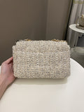 Chanel 19 Flap Bag Cream Tweed