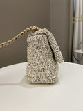 Chanel 19 Flap Bag Cream Tweed