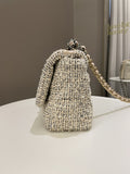 Chanel 19 Flap Bag Cream Tweed