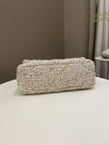 Chanel 19 Flap Bag Cream Tweed