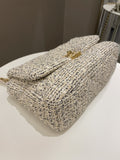 Chanel 19 Flap Bag Cream Tweed