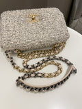 Chanel 19 Flap Bag Cream Tweed