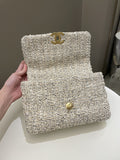 Chanel 19 Flap Bag Cream Tweed
