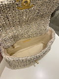 Chanel 19 Flap Bag Cream Tweed
