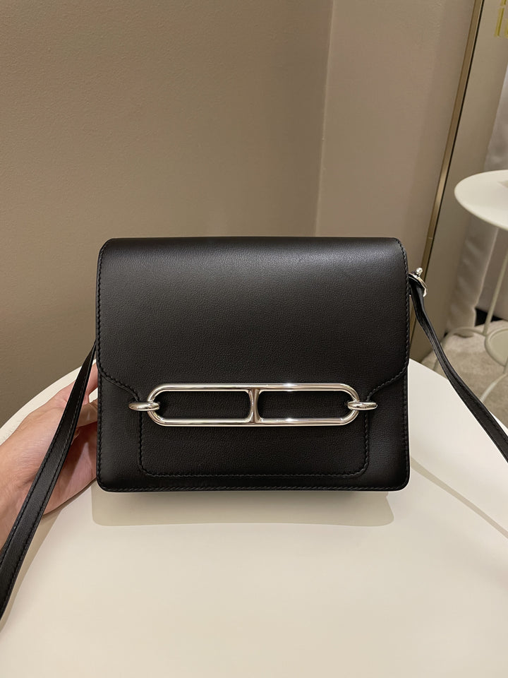 Hermes Roulis 23 Veau Allegro Noir