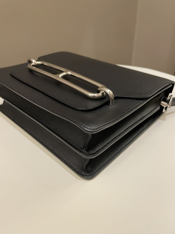 Hermes Roulis 23 Veau Allegro Noir