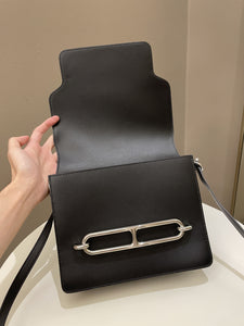 Hermes Roulis 23 Veau Allegro Noir