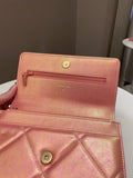 Chanel 19 Wallet On Chain Coral Iridescent