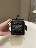 Chanel Polly Pocket Multi Pocket Vanity Case Bag Black Lambskin