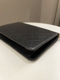 Chanel Vintage Quilted Flap Bag Black Lambskin