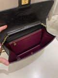 Chanel Vintage Quilted Flap Bag Black Lambskin