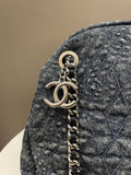 Chanel Camellia Mademoiselle Bag Blue Denim