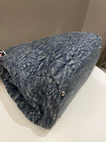 Chanel Camellia Mademoiselle Bag Blue Denim