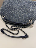 Chanel Camellia Mademoiselle Bag Blue Denim