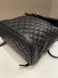 Chanel Quilted Urban Spirit Backpack Black Calfskin